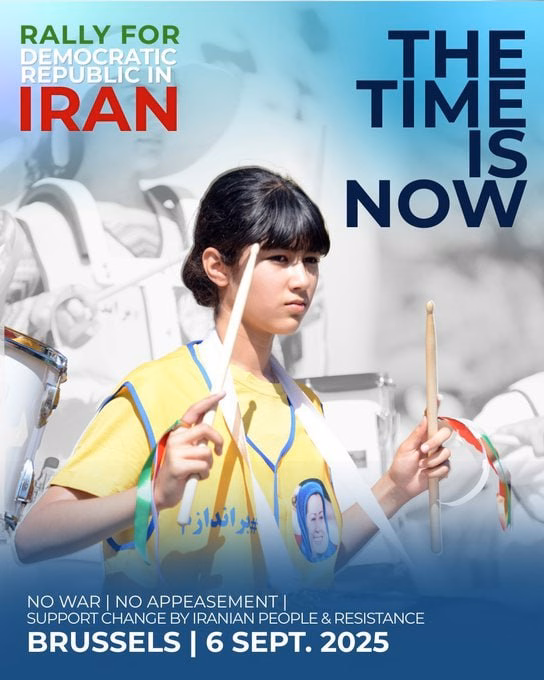 Let us gather in Brussels on Saturday, September 6, 2025, and announce our clear message to the world: No to dictatorship, no to executions, no crowns, no tu...