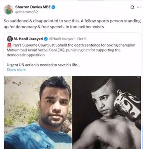 The confirmation of the death sentence for Mohammad Javad Vafaei Thani, the 30-year-old boxing champion from Mashhad, by the Supreme Court of Iran, has sparked widespread international reactions, with support pouring in from athletes and human rights organizations.