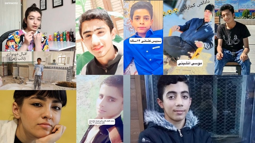 There are dozens of underage children among over 400 victims of the ongoing Iran uprising.